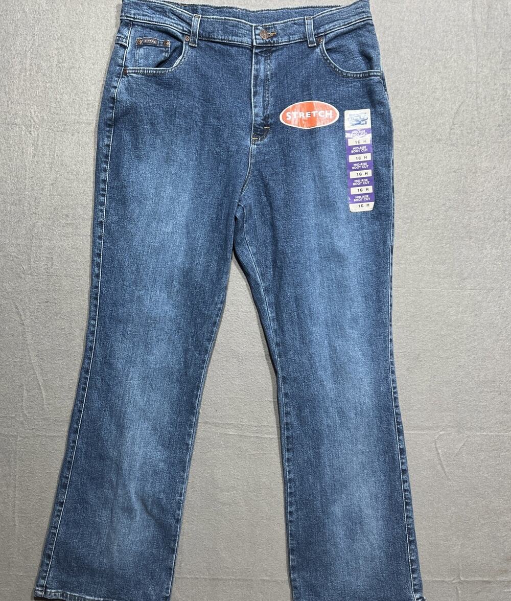 Vintage Y2K Riders by Lee Bootcut Stretch Womens Denim Jeans Size 16M